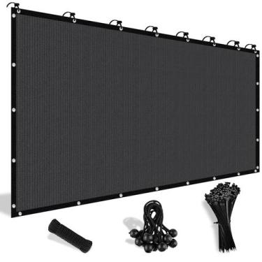Imagem de Tela de Sombreamento Shade&Beyond 1,2 m x 3,7 m Cinza Escuro