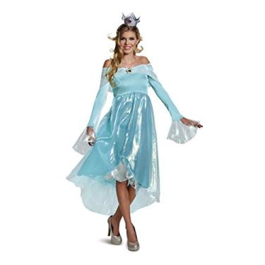 Imagem de Disguise Fantasia feminina Rosalina Deluxe para adultos, Azul, M