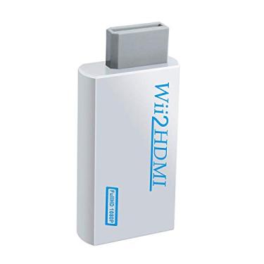 Imagem de Adaptador de áudio de saída de áudio de áudio de saída conversor Wii to Hdmi, Wii2HDMI 3,5 mm, saída de vídeo de áudio suporta todos os modos de exibição Wii para Nintendo 720/1080P