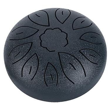Imagem de Tambor de língua de aço, 15,24 cm, 11 notas, kit de tambor portátil para tanque, tambor, instrumento de percussão com bolsa de transporte, baquetas para meditação, descompressão, educação musical