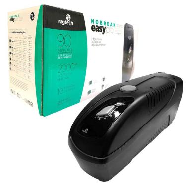 Imagem de Nobreak 2000VA Ragtech Easy Pro CBU-TI, Senoidal, Entrada Trivolt, Saída 115V 10 Tomadas - 20NEP4037