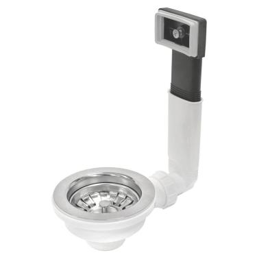 Imagem de Válvula Tramontina Luxo para Pias e Cubas 4 1/2" com Escape em Aço Inox e Polipropileno Tramontina