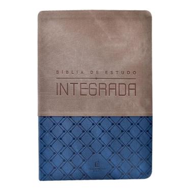 Imagem de Bíblia De Estudo Integrada Nvi Couro Soft Azul E Grafite