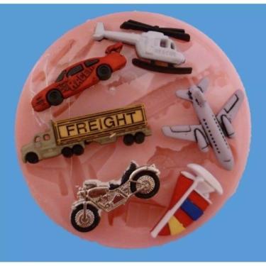 Imagem de Molde De Silicone Avião Helicóptero Navio Carro Moto