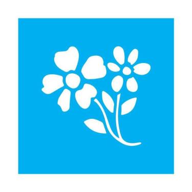 Imagem de Stencil Tamako Flor - 30X30Cm - Ref 9622