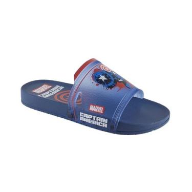 Imagem de Chinelo Slide Infantil Masculino Heróis Marvel Hero Squad Grendene - G