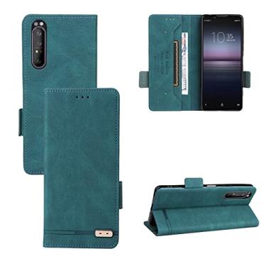 Imagem de For Sony 1 II Magnetic Clasp Leather Phone Case