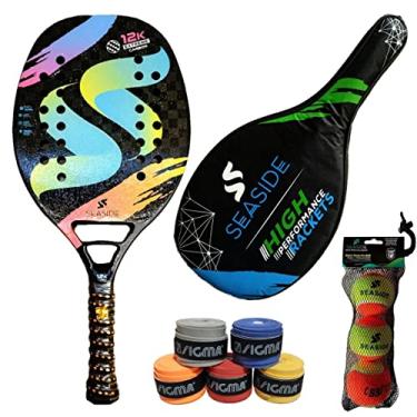 Imagem de Raquete de Beach Tennis Seaside Carbono 12K Xtreme com Capa