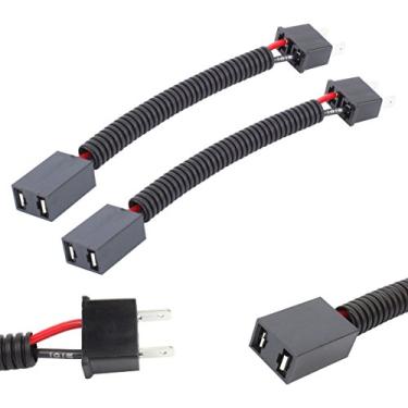 Imagem de TOMALL Adaptador de tomada de conector de farol LED H7 12 cm (5 polegadas) Cabo de extensão