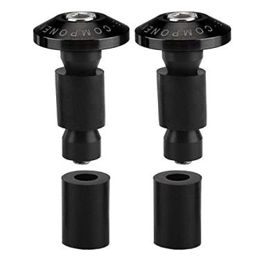 Imagem de Plugue de guidão Suuonee, 22 mm 7/8 polegada borracha guidão de motocicleta extremidade deslizante tampas para corrida ATV Offroad (preto)