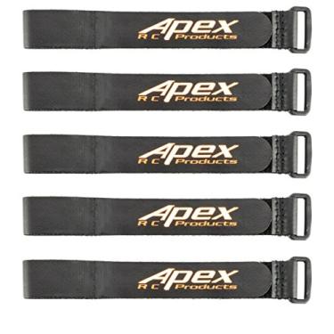 Imagem de Apex RC Products Pacote com 5 correias antiderrapantes para bateria HD 20 mm x 300 mm 3031A