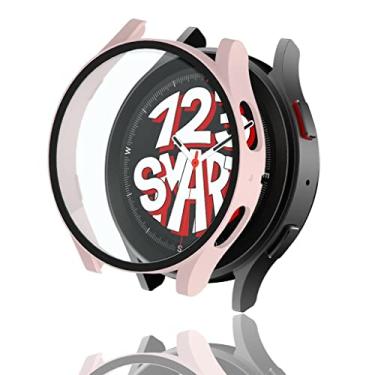 Imagem de Capa Case Bumper com Película de Vidro Marca 123Smart Compatível com Samsung Galaxy Watch 5 / Galaxy Watch 4 / Galaxy Watch 6 44mm SM-R870 R875 R910 R915 R940 R945