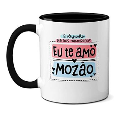 Imagem de Caneca Namorados All We Need Is Love Eu Te Amo Mozão (Preta)