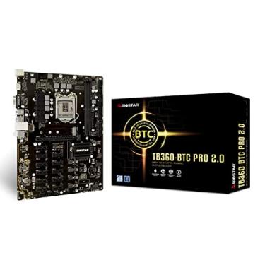 Imagem de Biostar TB360-BTC PRO 2.0 Core i7/i5/i3 (Intel 8ª e 9ª geração) LGA1151 Intel B360 DDR4 12 GPU Mining Modelo atualizado