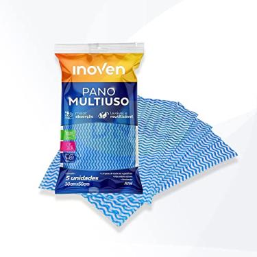 Imagem de DNAC Pano de Limpeza Multiuso Tipo Perfex, 5 Unidades, 26 cm x 16 cm, Algodão 100%