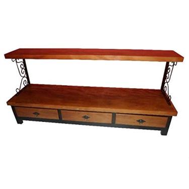 Imagem de Rack Rústico Arte em Madeira e Ferro - Cód 2181