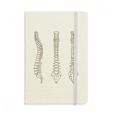 Imagem de Caderno de anotações de esqueleto com espinha humana oficial de tecido rígido diário clássico