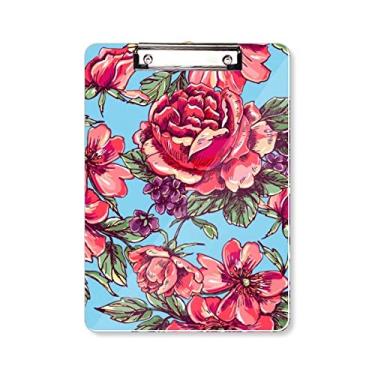 Imagem de Calça Flower Life Folha Sky Prancheta Pasta Bloco de Escrita Placa de Apoio A4