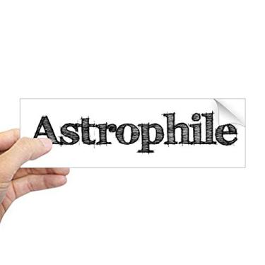 Imagem de DIYthinker Adesivo retangular de astrofilo com palavras elegantes para notebook, janela