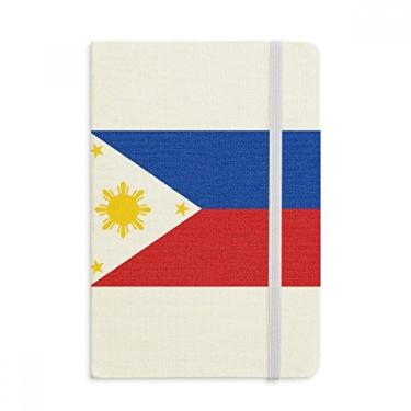 Imagem de Caderno com a bandeira nacional das Filipinas, capa dura de tecido, diário clássico A5