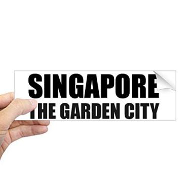 Imagem de DIYthinker Adesivo retangular de Singapura, The Garden City, para notebook, janela