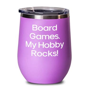Imagem de Love Board Games Taça de vinho, jogos de tabuleiro My Hobby Rocks!, para amigos, presente de, copo de vinho para jogos de tabuleiro