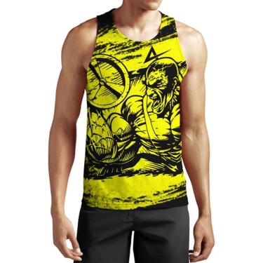 Imagem de Regata Bodybuilder Amarelo Atlética Esportes