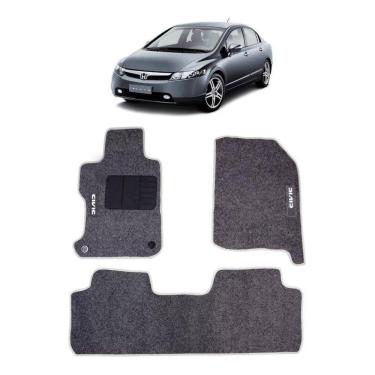 Imagem de Tapetes Honda Civic Grafite 07-13 - Encaixe Sob Medida