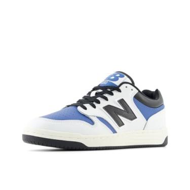 Imagem de New Balance Tênis masculino 480 V1, Ágata branca/azul/preto, 35