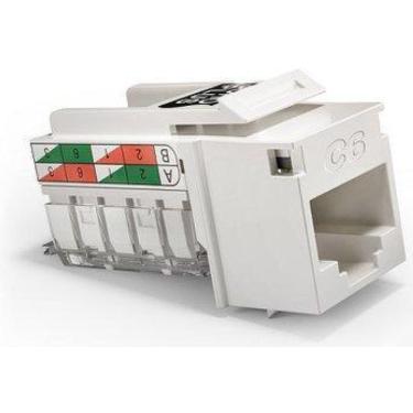 Imagem de Conector Femea Keystone Rj45 Cat.6 T568A/B - Branco 35050424