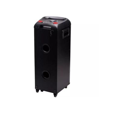 Imagem de Caixa de Som Amplificada Bluetooth Polyvox TWS C/2 Woofer 10” Preta Bivolt XT990T
