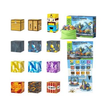 Imagem de Conjunto De Blocos De Construção Magnéticos Para Crianças De 3 Anos Ou