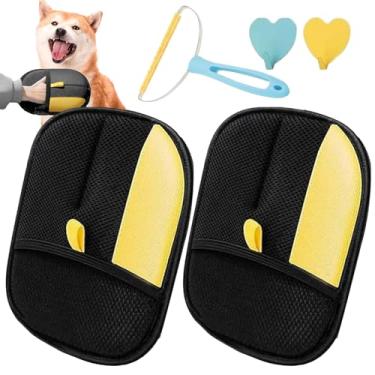 Imagem de Para Remover s De Animais De Estimação, 1 Par De Escovas Removedoras Electroestáticas Reutilizáveis Para De Cão, Lavável Reutilizável Para Toalhas Roupa de Cama