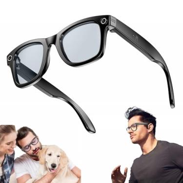 Imagem de Óculos Com Câmera Inteligente Com IA, Câmera De 2MP E Alto-falante Para Vídeo HD 720p E Áudio Envolvente, Óculos De Sol Inteligentes Multifuncionais, 12 Horas De Reprodução(White)