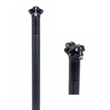 Imagem de Canote Selim Carbon Quest 31.6x400mm C/ Carrinho Bike Mtb, Preto