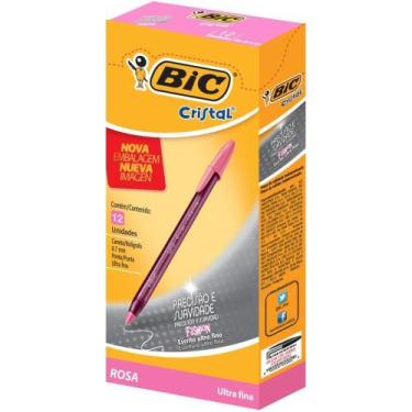 Imagem de Caneta Esferografica Cristal Ultrafine Fashion Rosa - BIC