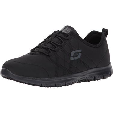 Imagem de Skechers Tênis de trabalho feminino Ghenter Srelt, Preto, 39