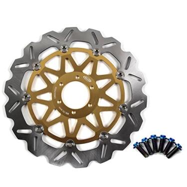 Imagem de Arashi Rotor de disco de freio dianteiro com parafusos de montagem para Yamaha TDR125 89-01, TZR125 89-92, FZX250 ZEAL, TZR250 89-92, SRX400 91, SZR660 95-01, acessórios de substituição de motocicleta