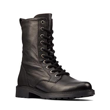Imagem de Clarks Bota feminina estilo Orinoco2, Couro preto, 8.5
