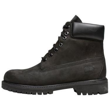 Imagem de Bota masculina Timberland impermeável de primeira linha, 15 cm, Nobuck preto, 7 Wide