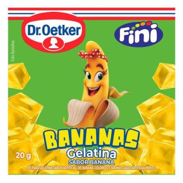 Imagem de Gelatina DR. Oetker Fini Bananas Sabor Banana 20g - Dr Oetker