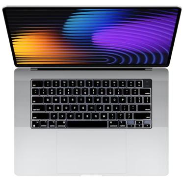 Imagem de Allinside Capa para teclado MacBook Pro 35.6 cm/40.6 cm (M2/M3/M4, 2021–2025) e Air 33.0 cm/38.1 cm (M1/M2/M3/M4 Pro/Max, 2022–2025), protetor de teclado para laptop, layout ANSI dos EUA, preto