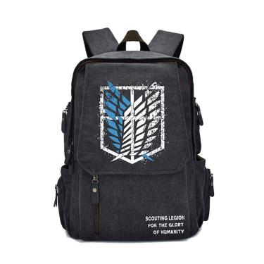 Imagem de Mochila Attack on Titans Levis Ackermans Cartoon Kids