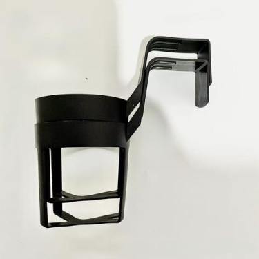 Imagem de Rack multifuncional de armazenamento do banco traseiro do carro 4 em 1 ABS com 2 ganchos, suporte para celular e suporte de copo - um estojo de armazenamento de carro que economiza espaço para copos