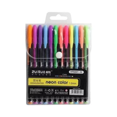 Imagem de Canetas De Gel Com Glitter Metálico, Conjunto De 12/24 Peças Para Esco