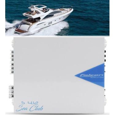 Imagem de Amplificador Marinizado Falcon Sea Club 4.12 1200W RMS 4 Canais - Falc