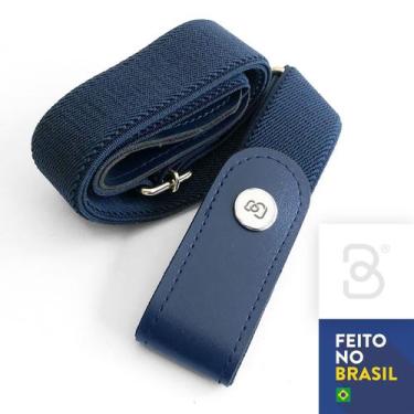Imagem de Cinto Sem Fivela Elástico Ajustável Unissex Azul - Beltless