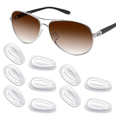 Imagem de Mryok 5 pares de protetores de nariz de reposição para óculos de sol Oakley Wingfold EVR EVS