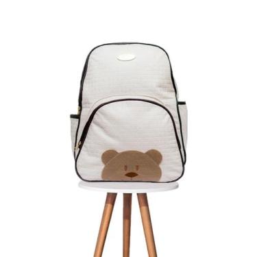 Imagem de Mochila Para Criança Ursinho Reforçada Impermeável Mala Maternidade Lu