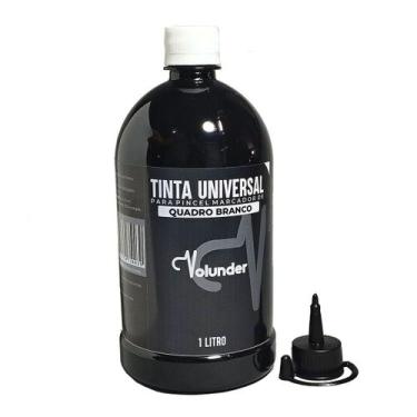 Imagem de Tinta Pincel Marcador Quadro Branco 1 Litro Volunder, Preto